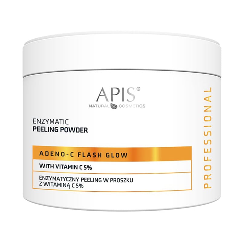 Ензимний пілінг для обличчя APIS Professional Adeno-C Flash Glow Enzymatic Peeling Powder, 100 г